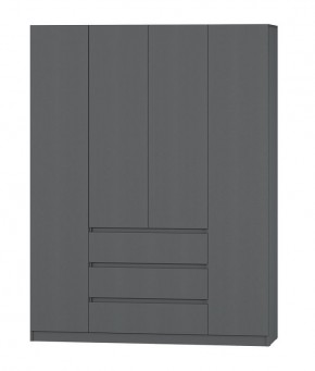 МС "Хилтон" Шкаф №1 1600 (Графит) в Менделеевске - mendeleevsk.mebel24.online | фото