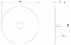 Накладной светильник Eurosvet Thasos 40341 LED черный в Менделеевске - mendeleevsk.mebel24.online | фото 6