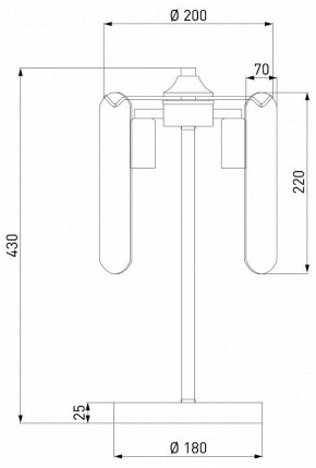Настольная лампа декоративная Eurosvet Claire 01170/3 золото в Менделеевске - mendeleevsk.mebel24.online | фото 3