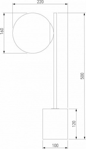 Настольная лампа декоративная Eurosvet Marbella 01157/1 черный в Менделеевске - mendeleevsk.mebel24.online | фото 3
