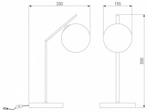 Настольная лампа декоративная Eurosvet Shape 01213/1 хром в Менделеевске - mendeleevsk.mebel24.online | фото 3