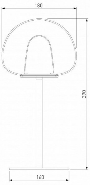 Настольная лампа декоративная Eurosvet Twice 90326/1 черный в Менделеевске - mendeleevsk.mebel24.online | фото 2