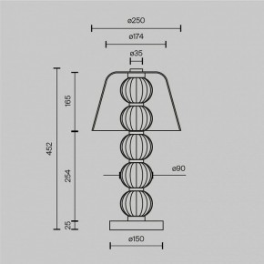 Настольная лампа декоративная Maytoni Amulet MOD555TL-L8G3K в Менделеевске - mendeleevsk.mebel24.online | фото 4