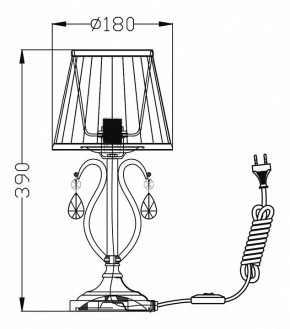 Настольная лампа декоративная Maytoni Brionia ARM172-01-G в Менделеевске - mendeleevsk.mebel24.online | фото 2