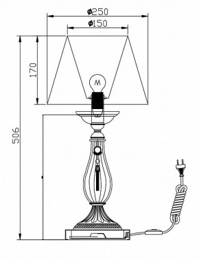 Настольная лампа декоративная Maytoni Demitas RC024-TL-01-R в Менделеевске - mendeleevsk.mebel24.online | фото 3