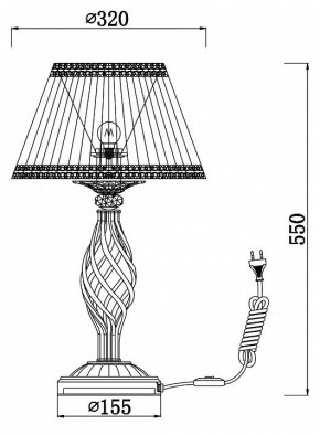 Настольная лампа декоративная Maytoni Grace RC247-TL-01-R в Менделеевске - mendeleevsk.mebel24.online | фото 3