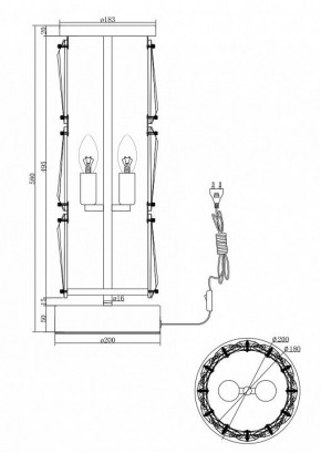 Настольная лампа декоративная Maytoni Puntes MOD043TL-02G в Менделеевске - mendeleevsk.mebel24.online | фото 3