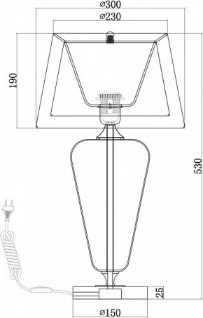 Настольная лампа декоративная Maytoni Verre Z005TL-01CH в Менделеевске - mendeleevsk.mebel24.online | фото 4