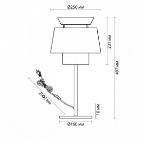 Настольная лампа декоративная Odeon Light Kressa 4992/1T в Менделеевске - mendeleevsk.mebel24.online | фото 4