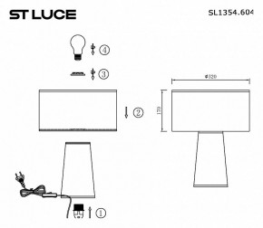 Настольная лампа декоративная ST-Luce Jackie SL1354.604.01 в Менделеевске - mendeleevsk.mebel24.online | фото 5