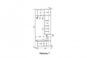 НИКОЛЬ 1 Прихожая в Менделеевске - mendeleevsk.mebel24.online | фото 2