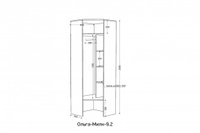 ОЛЬГА-МИЛК 9.2 Шкаф угловой с зеркалом в Менделеевске - mendeleevsk.mebel24.online | фото 2