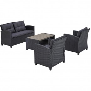 Плетеный комплект мебелис диваном AFM-804G Dark Grey в Менделеевске - mendeleevsk.mebel24.online | фото 3