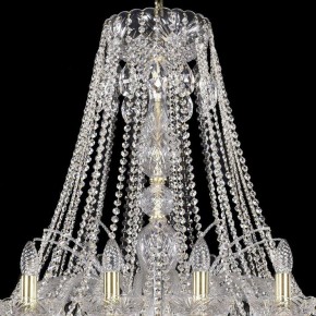 Подвесная люстра Bohemia Ivele Crystal 1411 1411/24/460/G в Менделеевске - mendeleevsk.mebel24.online | фото 4