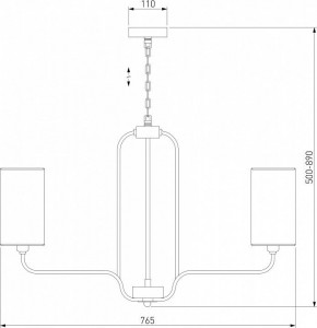 Подвесная люстра Eurosvet Purezza 60128/6 хром в Менделеевске - mendeleevsk.mebel24.online | фото 4