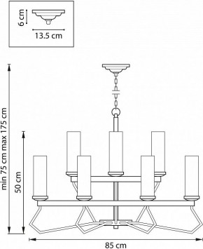 Подвесная люстра Lightstar Flume 723125 в Менделеевске - mendeleevsk.mebel24.online | фото 3