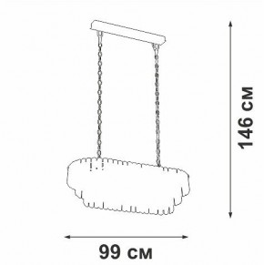 Подвесная люстра Vitaluce V5353 V5353-8/19 в Менделеевске - mendeleevsk.mebel24.online | фото 4