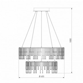 Подвесной светильник Bogate-s Firefly 454/2 в Менделеевске - mendeleevsk.mebel24.online | фото 4