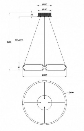 Подвесной светильник Maytoni Chain MOD017PL-L50N в Менделеевске - mendeleevsk.mebel24.online | фото 6