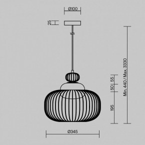 Подвесной светильник Maytoni Levitation MOD376PL-01G в Менделеевске - mendeleevsk.mebel24.online | фото 5