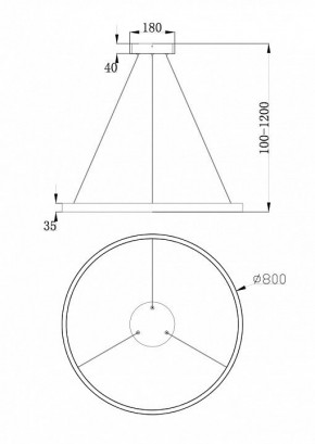 Подвесной светильник Maytoni Rim MOD058PL-L42BS4K в Менделеевске - mendeleevsk.mebel24.online | фото 4