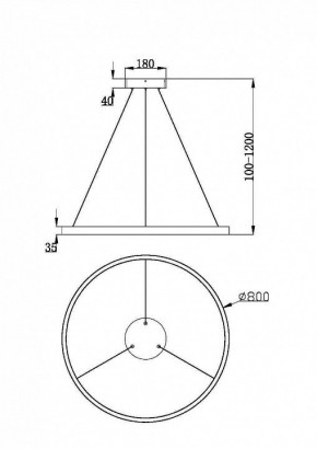 Подвесной светильник Maytoni Rim MOD058PL-L42WK в Менделеевске - mendeleevsk.mebel24.online | фото 2