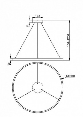 Подвесной светильник Maytoni Rim MOD058PL-L54BK в Менделеевске - mendeleevsk.mebel24.online | фото 4