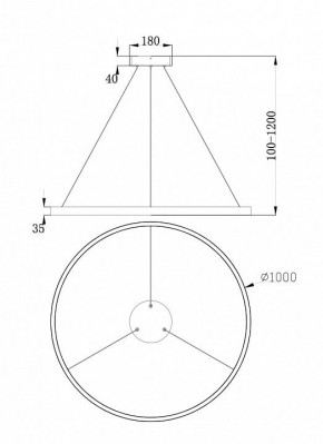 Подвесной светильник Maytoni Rim MOD058PL-L54BS4K в Менделеевске - mendeleevsk.mebel24.online | фото 4