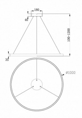 Подвесной светильник Maytoni Rim MOD058PL-L54W4K в Менделеевске - mendeleevsk.mebel24.online | фото 4