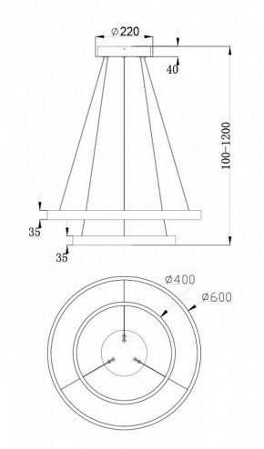 Подвесной светильник Maytoni Rim MOD058PL-L55BS4K в Менделеевске - mendeleevsk.mebel24.online | фото 7