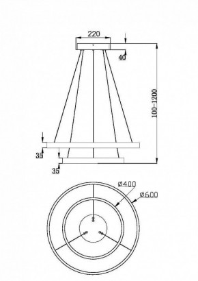 Подвесной светильник Maytoni Rim MOD058PL-L55BSK в Менделеевске - mendeleevsk.mebel24.online | фото 4