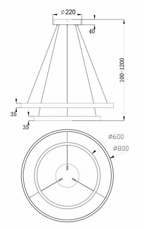 Подвесной светильник Maytoni Rim MOD058PL-L74BS4K в Менделеевске - mendeleevsk.mebel24.online | фото 7