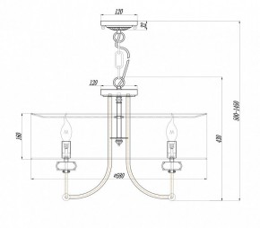 Подвесной светильник Maytoni Roma ARM006PL-06G в Менделеевске - mendeleevsk.mebel24.online | фото 3