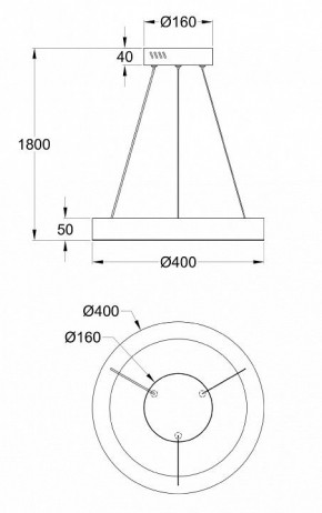 Подвесной светильник Maytoni Saturno MOD415PL-L36BS4K в Менделеевске - mendeleevsk.mebel24.online | фото 4