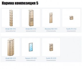 Прихожая Карина (модульная) в Менделеевске - mendeleevsk.mebel24.online | фото 2