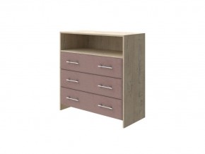 PROxSON Комод Varna (ЛДСП Бунратти+ткань Бунратти/Ultra Горячий шоколад) 90x40 в Менделеевске - mendeleevsk.mebel24.online | фото