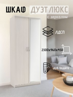 Шкаф 2-х створчатый Дуэт Люкс с зеркалом в Менделеевске - mendeleevsk.mebel24.online | фото 5