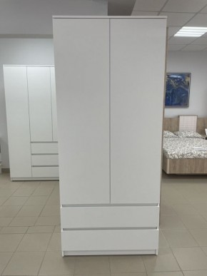 Шкаф 2-ств. с 2 ящиками "Бьянко" в Менделеевске - mendeleevsk.mebel24.online | фото 3