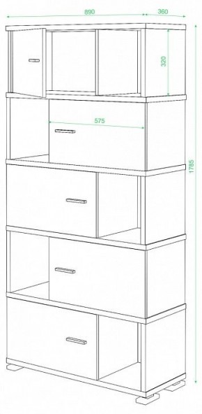 Шкаф комбинированный Домино СБ-30/5 в Менделеевске - mendeleevsk.mebel24.online | фото 3