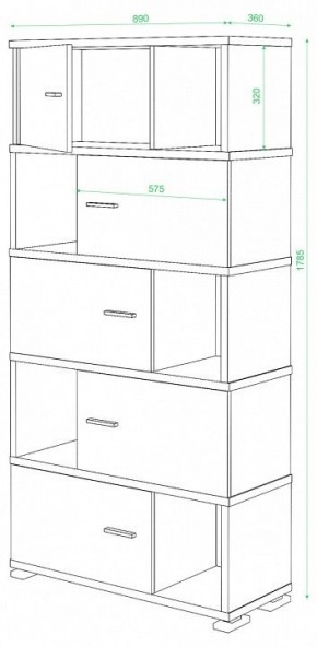 Шкаф комбинированный Домино СБ-30/5 в Менделеевске - mendeleevsk.mebel24.online | фото 2