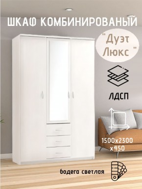 Шкаф комбинированный Дуэт Люкс с зеркалом в Менделеевске - mendeleevsk.mebel24.online | фото 7