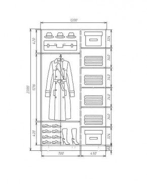 Шкаф-купе ХИТ 22-4-12-66 (420) в Менделеевске - mendeleevsk.mebel24.online | фото 5