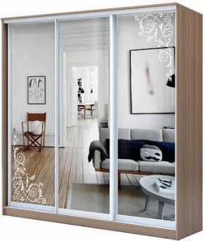 Шкаф-купе ХИТ 23-20/2-656 ОРНАМЕНТ в Менделеевске - mendeleevsk.mebel24.online | фото