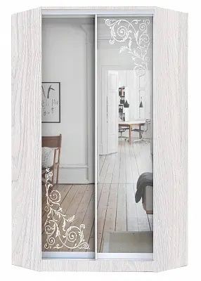 Шкаф-купе ХИТ-У-L-24-64-66 ОРНАМЕНТ в Менделеевске - mendeleevsk.mebel24.online | фото