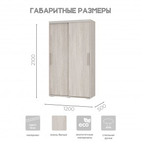 Шкаф-купе ШКК-11 (ясень белый) в Менделеевске - mendeleevsk.mebel24.online | фото 7