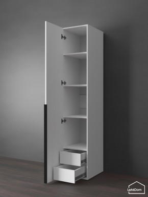 Шкаф Linnea MHR-1-4 2050х400х510 (Белый-М 11.1.1) в Менделеевске - mendeleevsk.mebel24.online | фото 6
