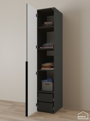 Шкаф Linnea MHR-1-4 2050х400х510 (Графит-М 11.1.25) в Менделеевске - mendeleevsk.mebel24.online | фото 5