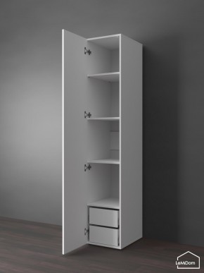 Шкаф Linnea MHR-1PO-4 2050х400х510 (Белый-М 11.1.2) в Менделеевске - mendeleevsk.mebel24.online | фото 5