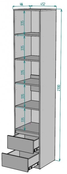 Шкаф Мальта H166 в Менделеевске - mendeleevsk.mebel24.online | фото 2