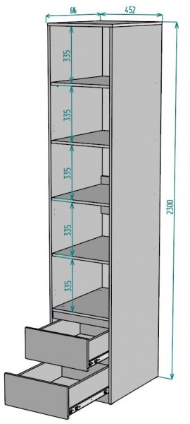 Шкаф Мальта H168 в Менделеевске - mendeleevsk.mebel24.online | фото 2